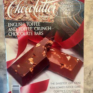 Chocolatier JANUARY 1989 Magazine English Toffee Compote Rum Bars Fruitcake Vtg